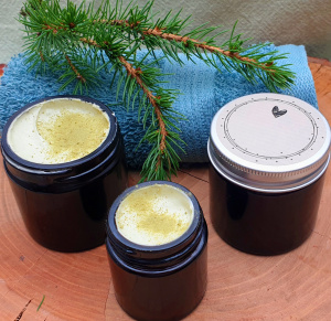 Body Butter mit Fichtensprossenpulver