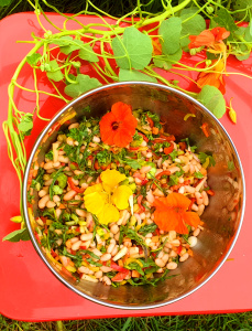 Cannellinibonensalade met tijm en kappertjes