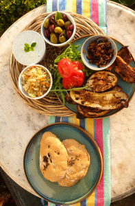 Ingredients for Greek coleslaw