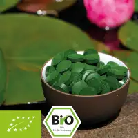 Organische Chlorella pyrenoidosa tabletten - 100% organisch met analyse beeld 1